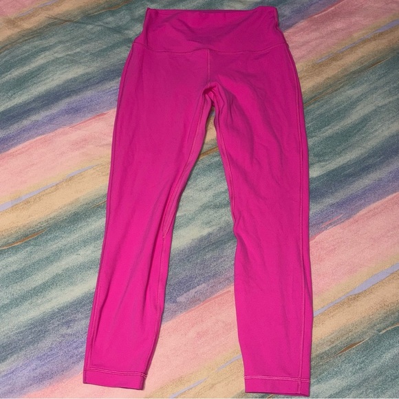 Lululemon Align High-Rise Pant 25" Sonic Pink size 8 - Picture 2 of 5